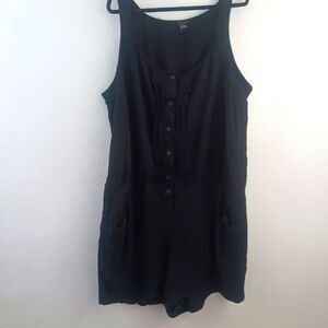 Torrid black pockets on the side tank romper size 4X